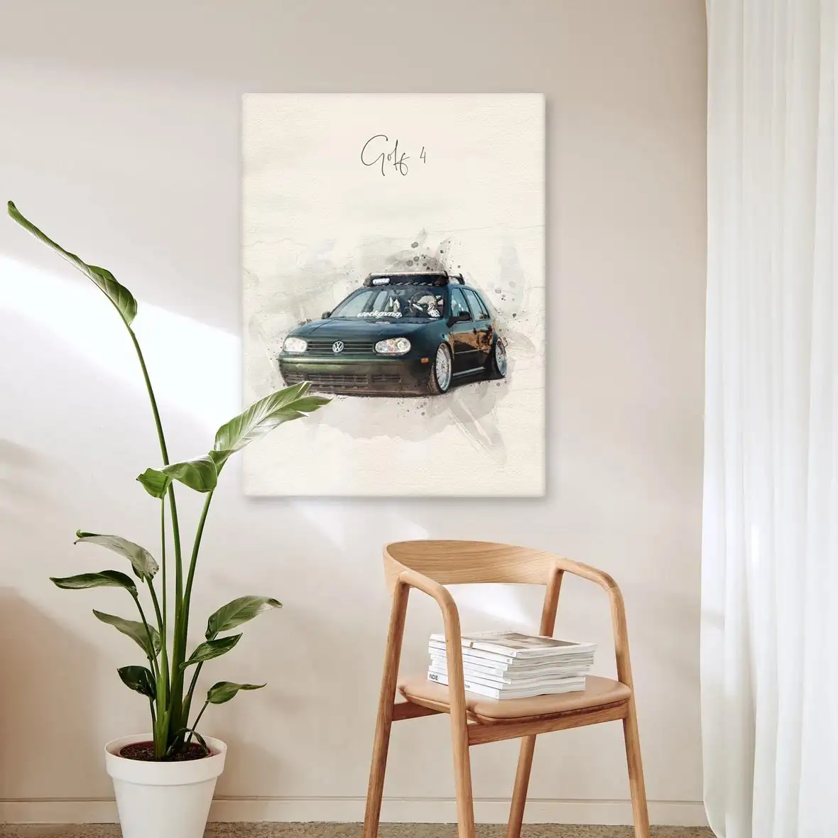 Auto Gemälde nach Foto