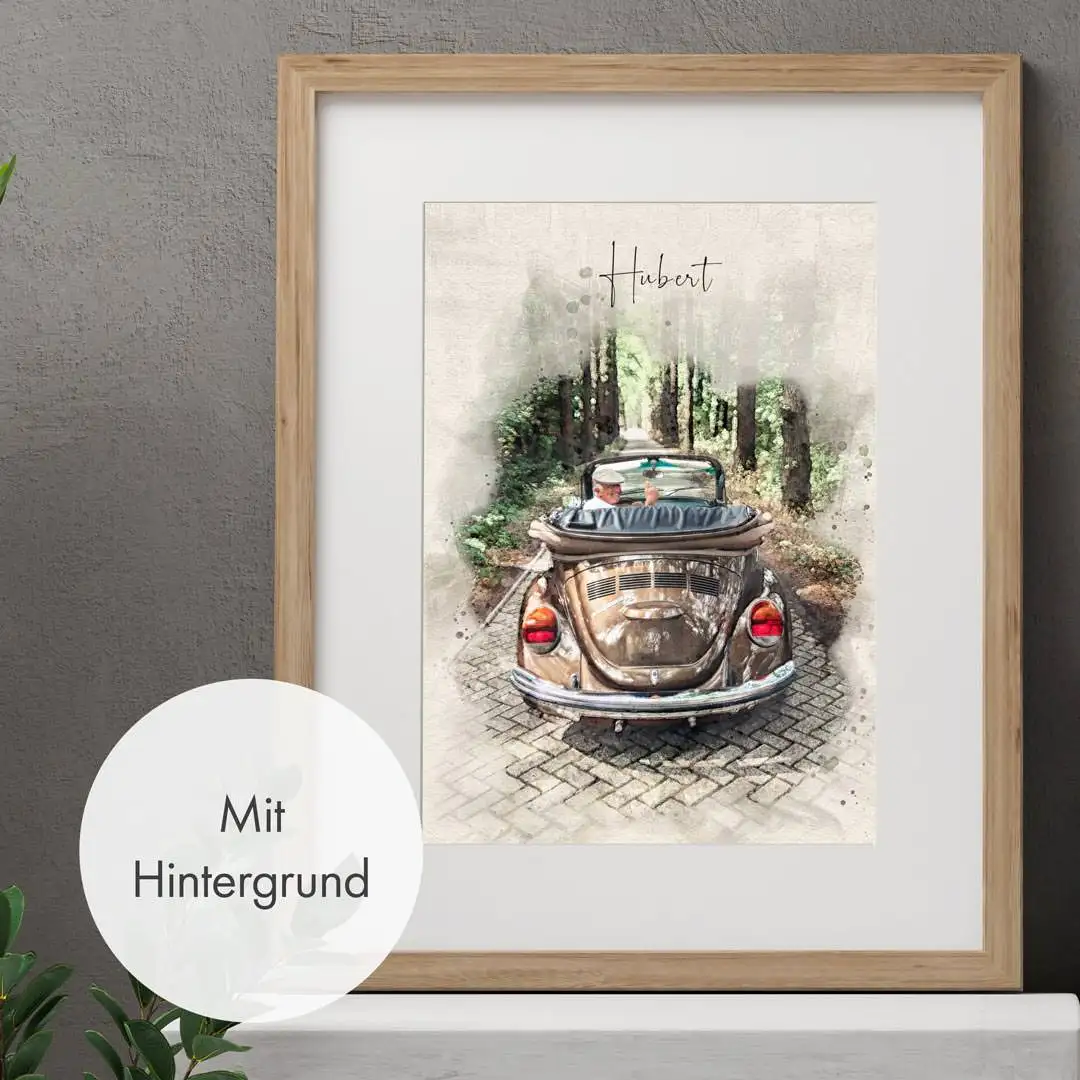 Auto Gemälde nach Foto