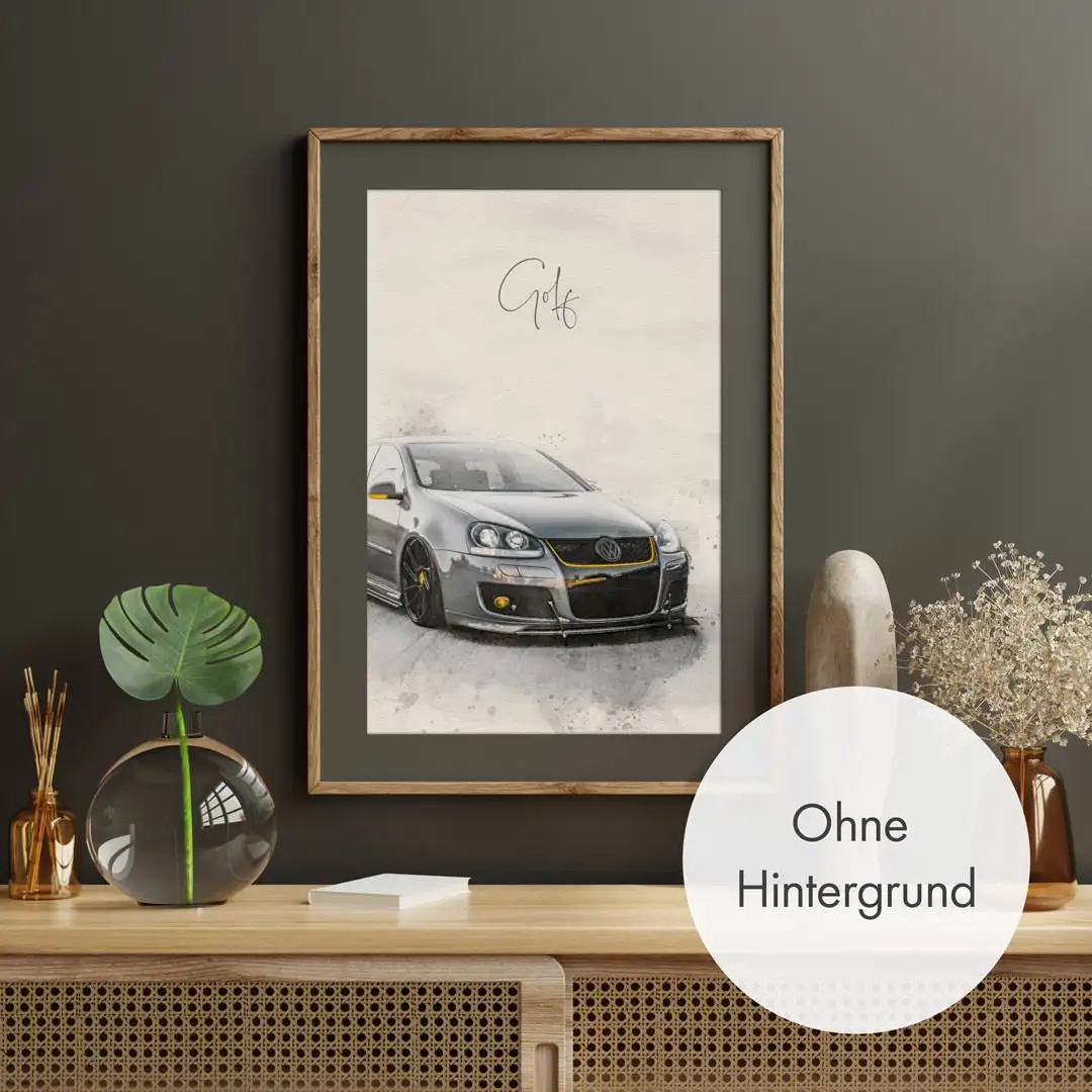 Auto Gemälde nach Foto