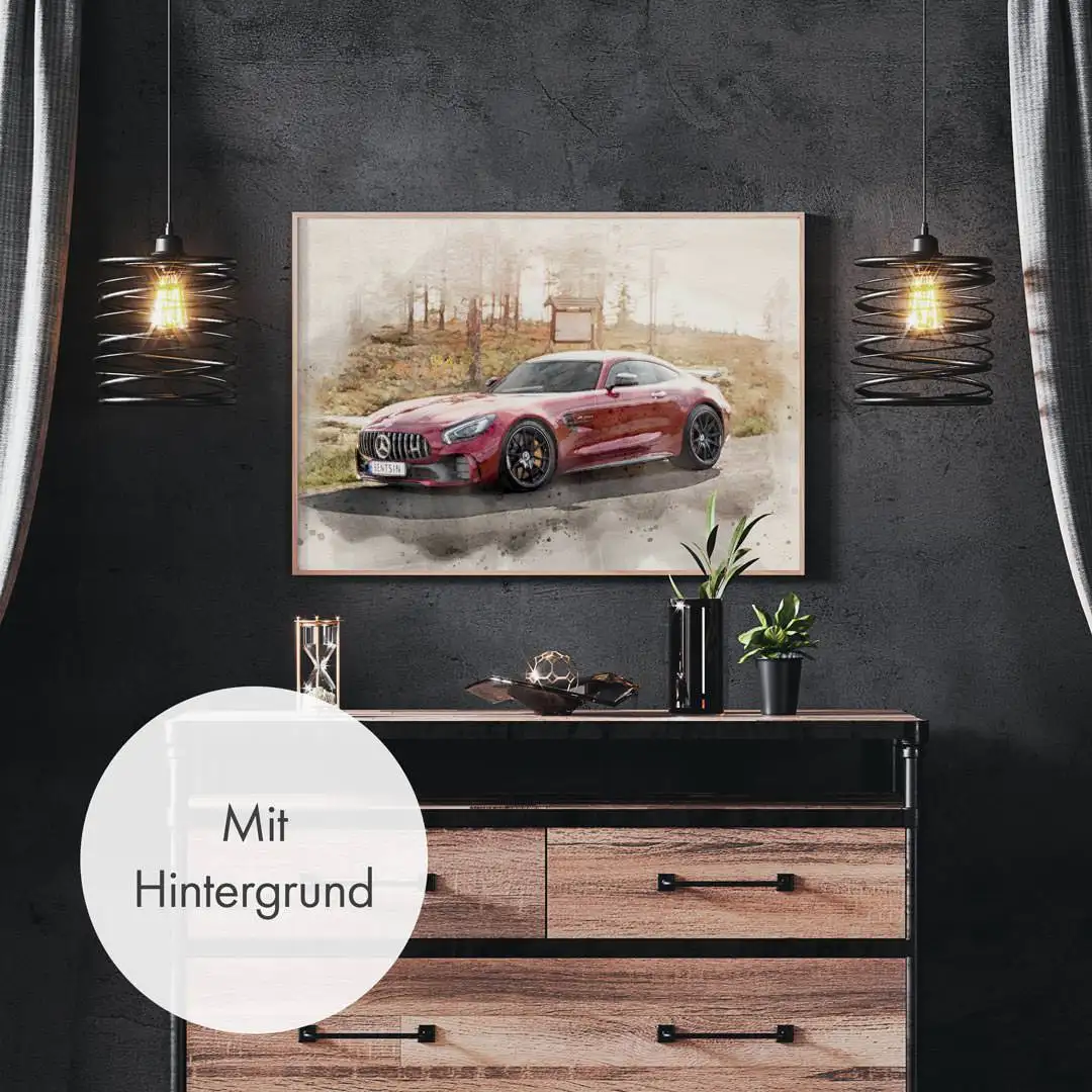 Auto Gemälde nach Foto