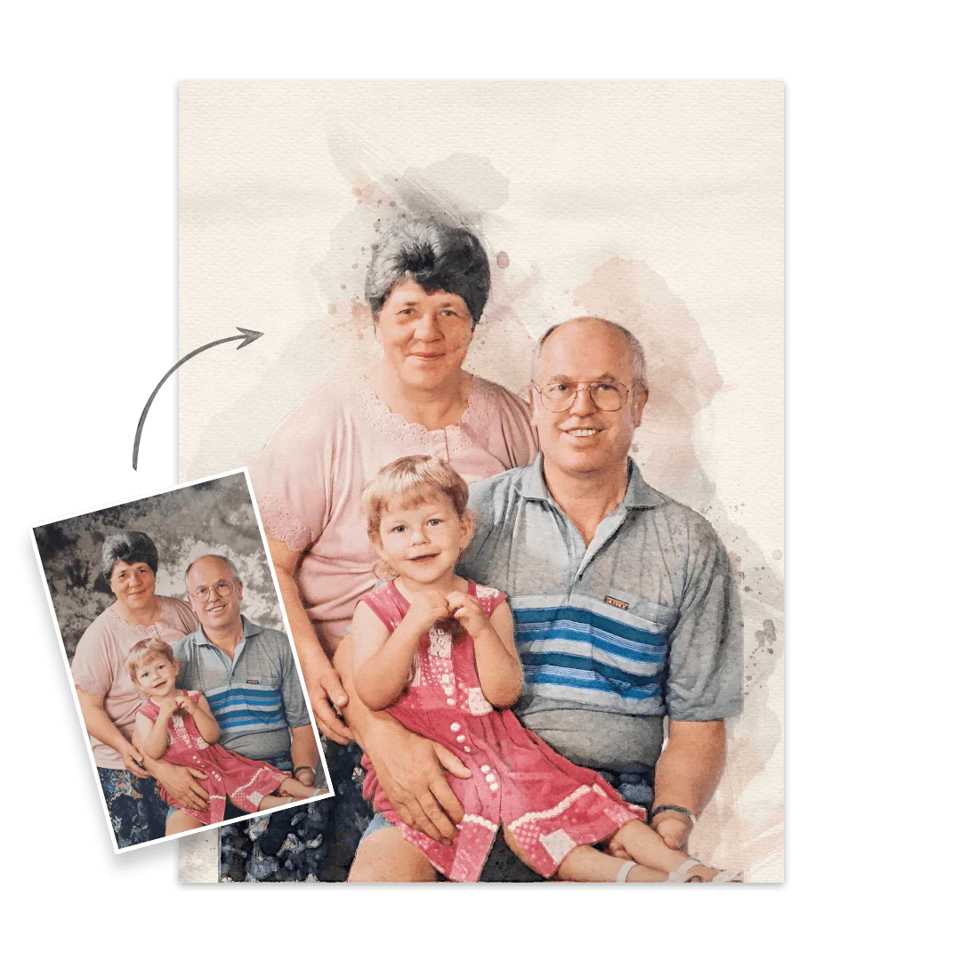 Personalisiertes Gemälde nach Fotovorlage