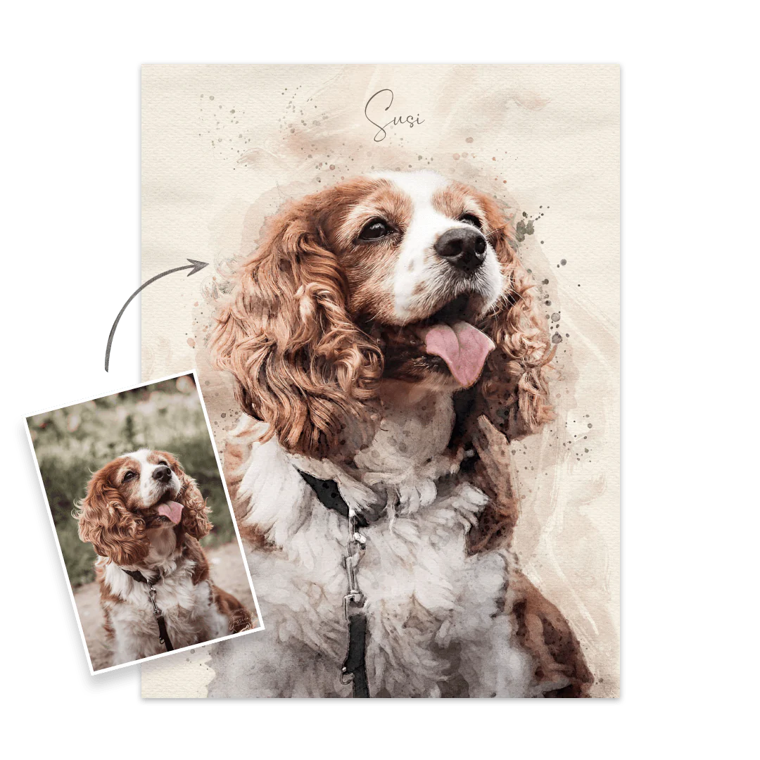 Hundeportrait nach Foto