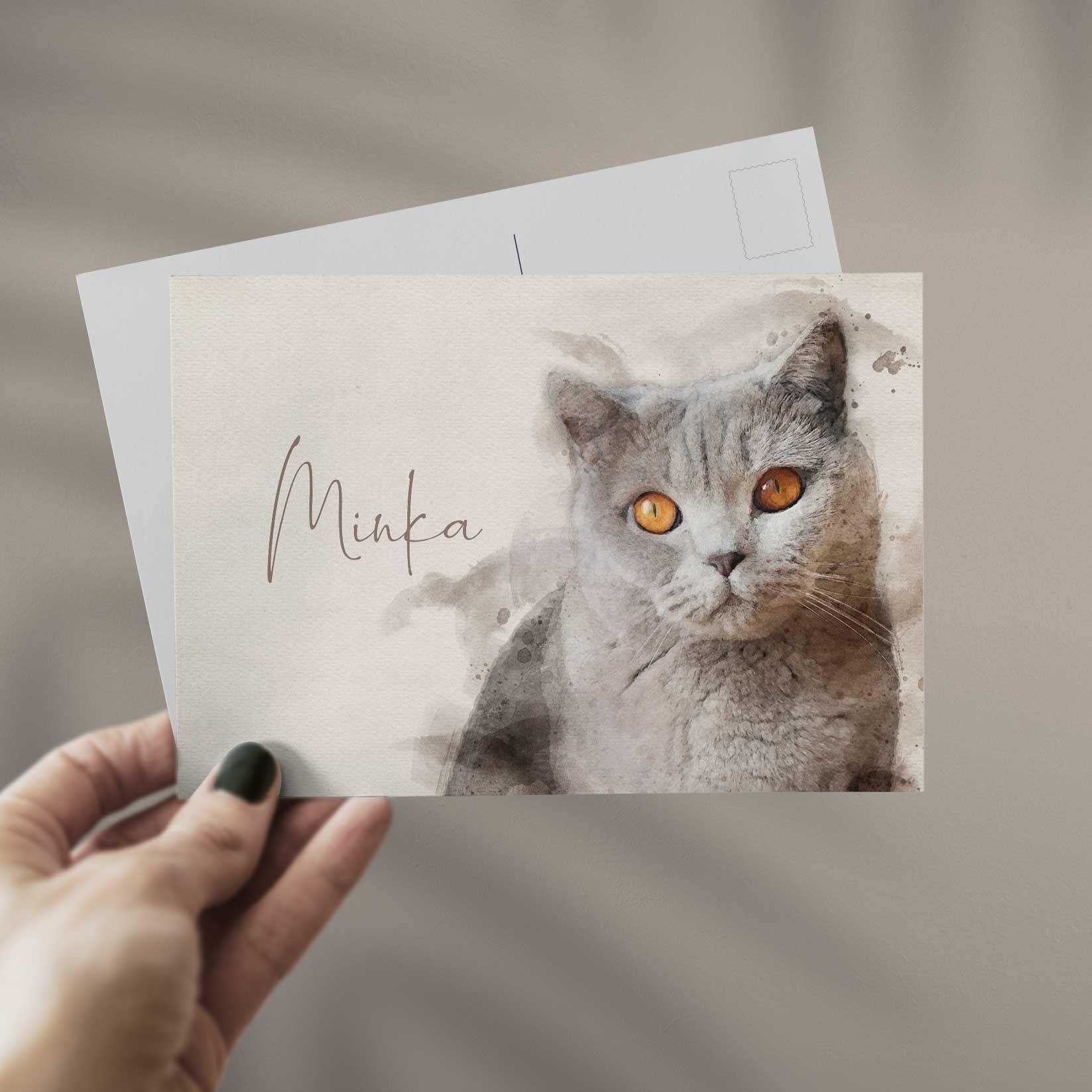 Personalisierte Postkarte