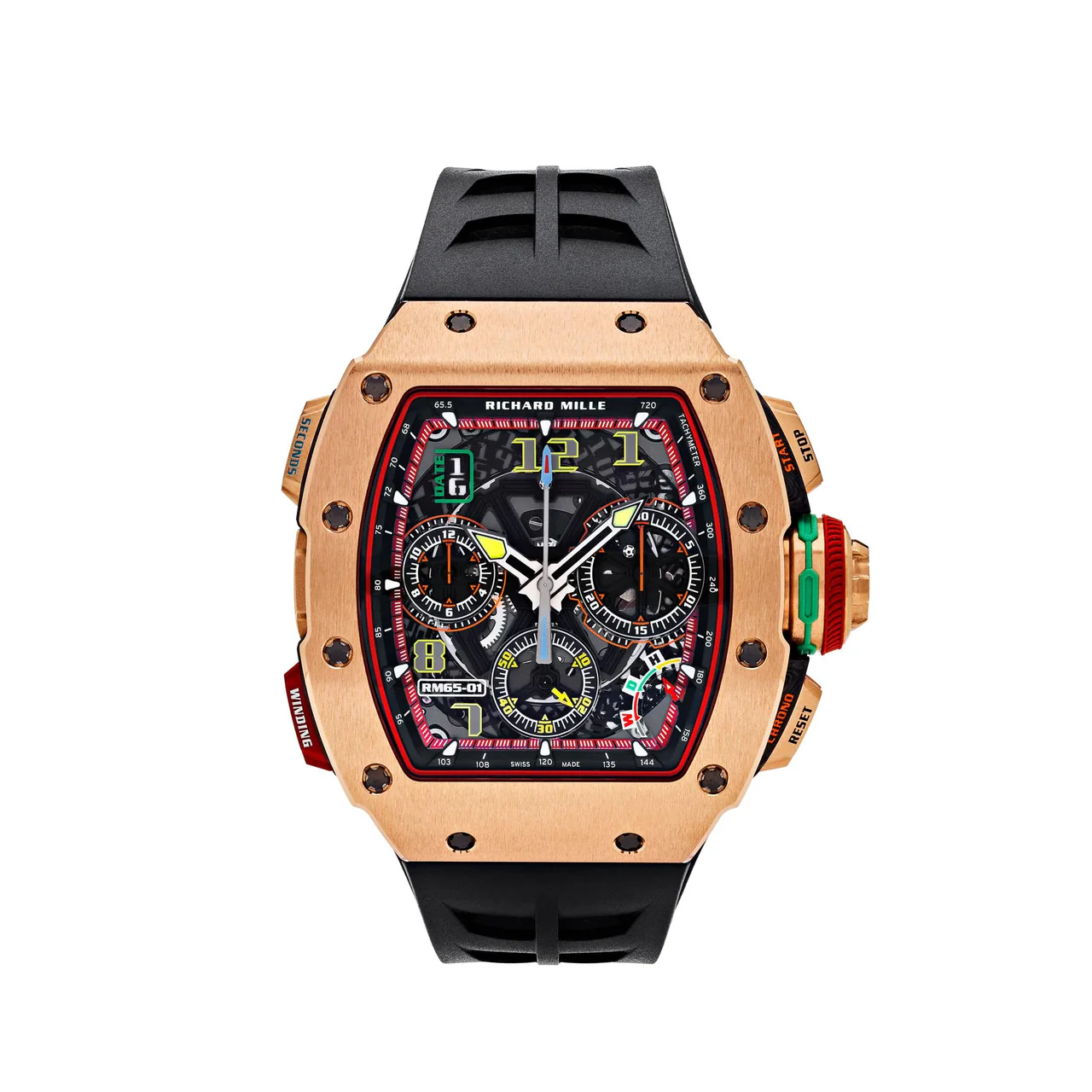 R&M RM 65-01 Automatic Chronograph Full Rose Gold - DiscoversMarket