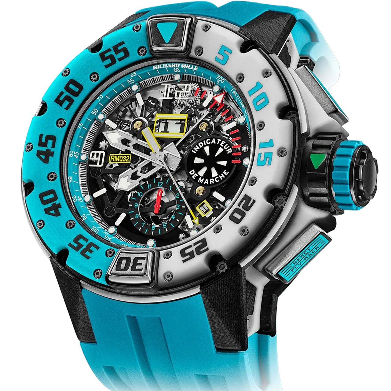 R&M RM 032 Automatic Winding Flyback Chronograph Les Voiles de Saint Barth Limited Edition - DiscoversMarket