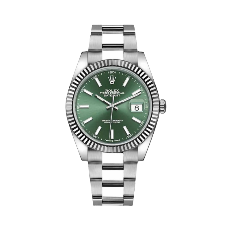 Datejust Green Dial Oyster Bracelet 41mm - DiscoversMarket