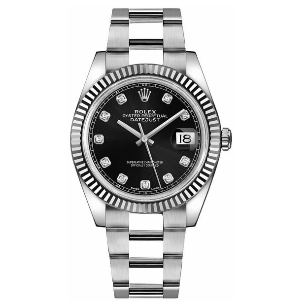 Datejust Fluted Bezel Oyster Bracelet 41mm - DiscoversMarket