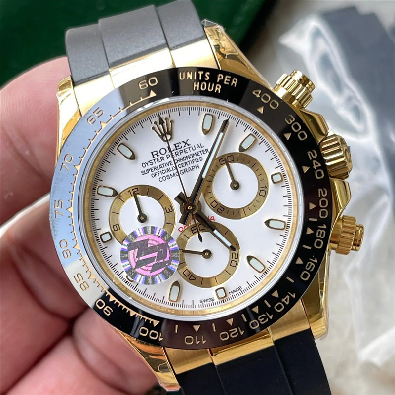Cosmograph Daytona 116518LN White Dial 40mm Watch - DiscoversMarket