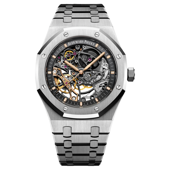 Aude Pig*et ROYAL OAK DOUBLE BALANCE WHEEL OPENWORKED-Ref. 15407ST.OO.1220ST.01 - DiscoversMarket