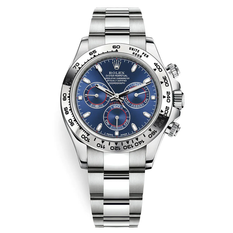 Cosmograph Daytona m116509-0071 Blue Index Oyster 40mm Watch - DiscoversMarket