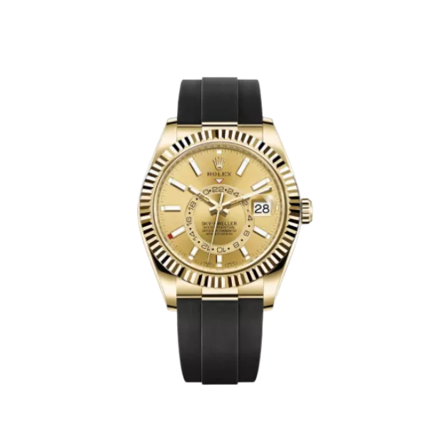 Sky-Dweller Yellow Gold Champagne Dial 42mm - DiscoversMarket