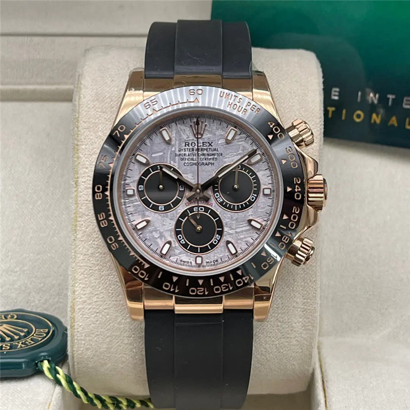 Cosmograph Daytona m116515ln-0055 40mm Meteorite Dial Oysterflex Everose Gold Watch - DiscoversMarket