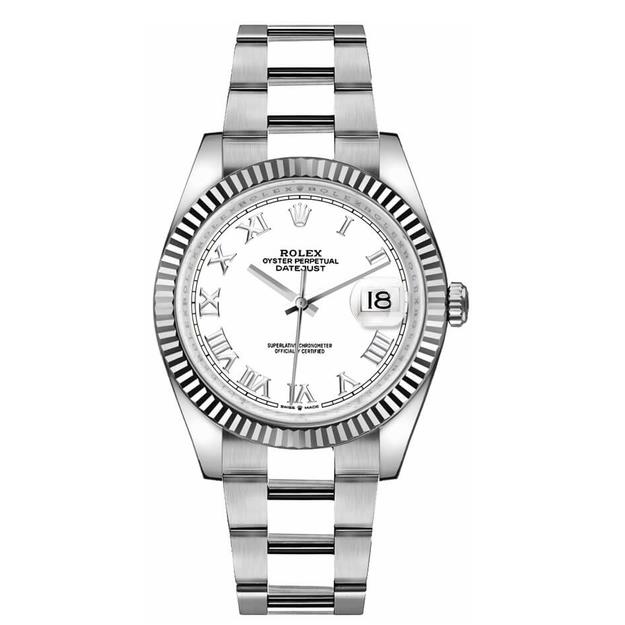 Datejust 18k White Gold Fluted Bezel 36mm - DiscoversMarket
