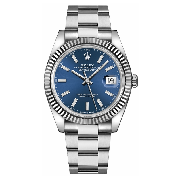 Datejust Blue Dial Oyster Bracelet 41mm - DiscoversMarket