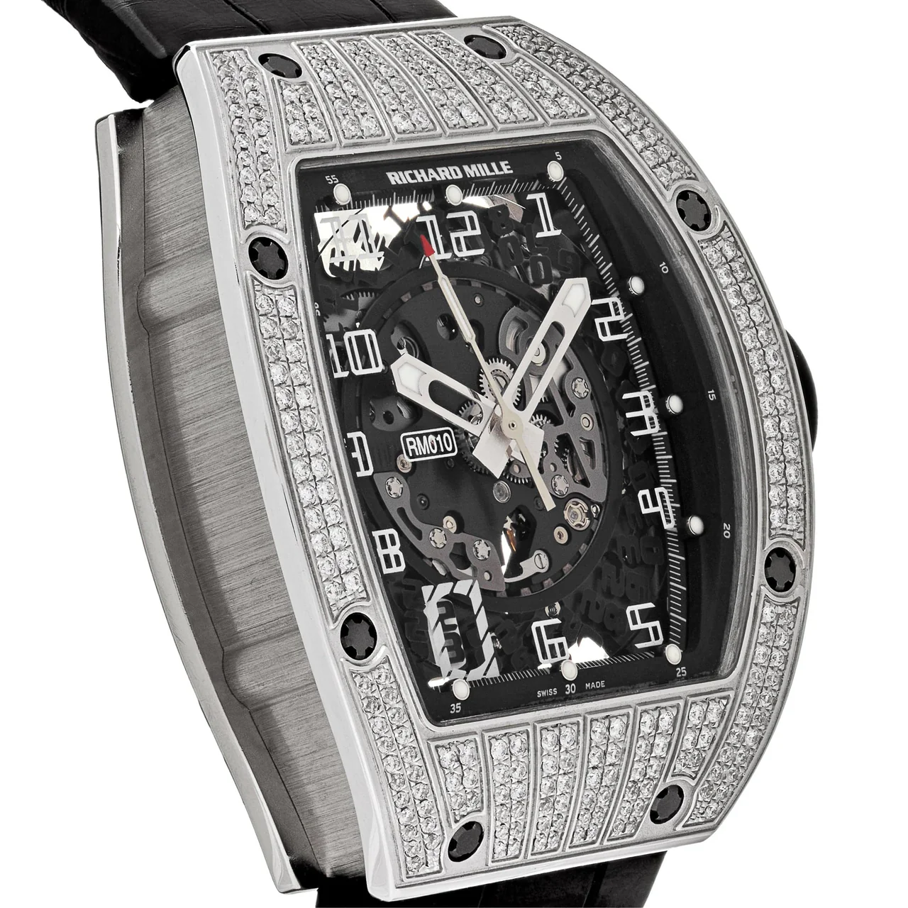 R&M RM 010 Automatic White Gold Diamond Set - DiscoversMarket