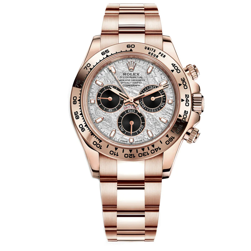 Cosmograph Daytona M116505-0014 Meteorite Dial Rose Gold Oyster Bracelet 40mm Watch - DiscoversMarket
