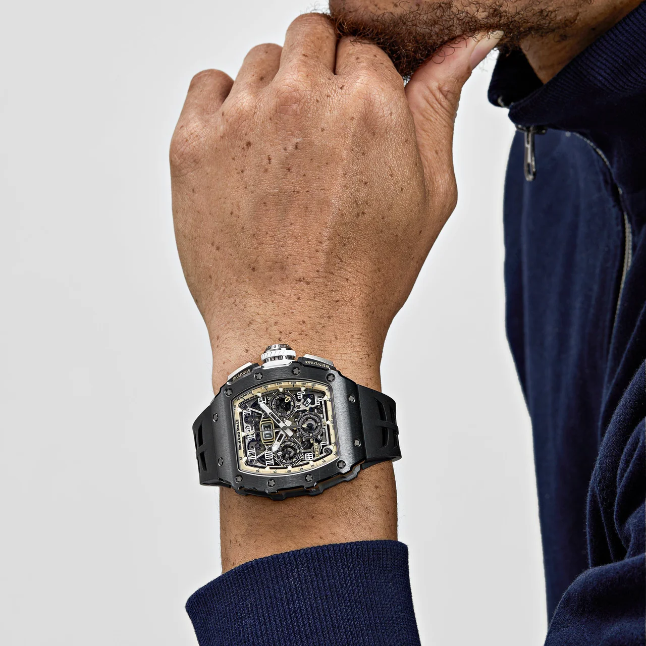 R&M RM 11-03 'Last Black Edition' Automatic Flyback Chronograph Black Ceramic - DiscoversMarket