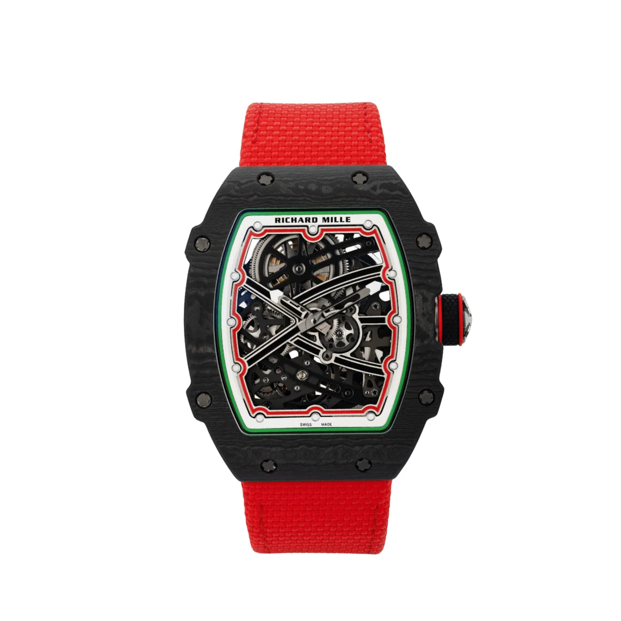 R&M RM 67-02 Extra Flat Italy Carbon TPT Red Green (2024) - DiscoversMarket