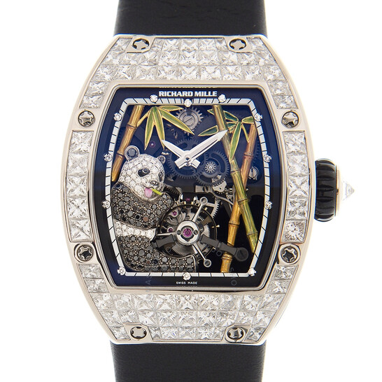 R&M Diamond Tourbillon Panda Men's Watch Item No. RM26-01 - DiscoversMarket