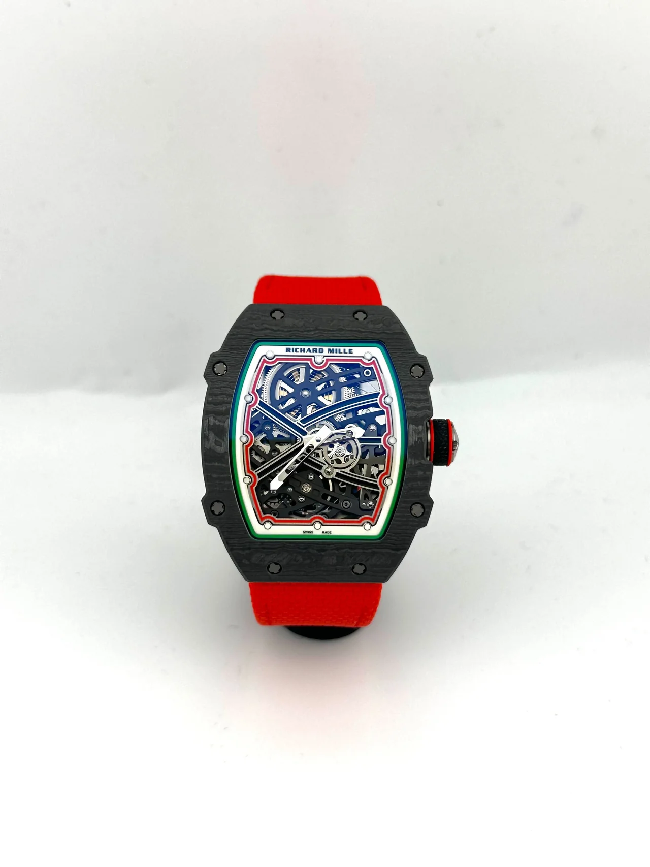R&M RM 67-02 Extra Flat Italy Carbon TPT Red Green (2024) - DiscoversMarket
