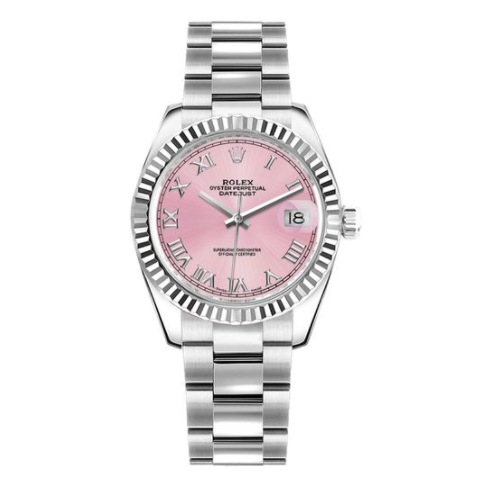Datejust Pink Roman Numeral Oyster Bracelet 31mm - DiscoversMarket