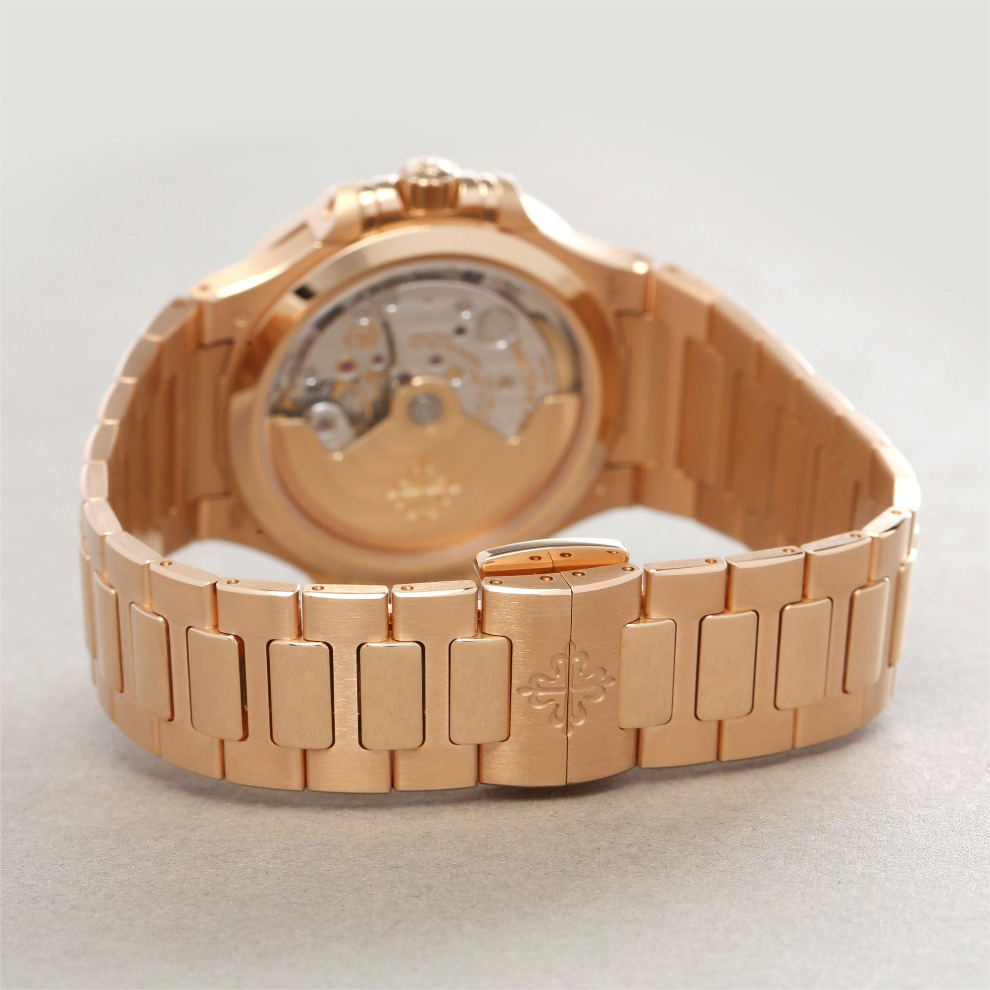 Pat*k P Nautilus Rose Gold Diamond Bezel 7118/1200R-010 - DiscoversMarket