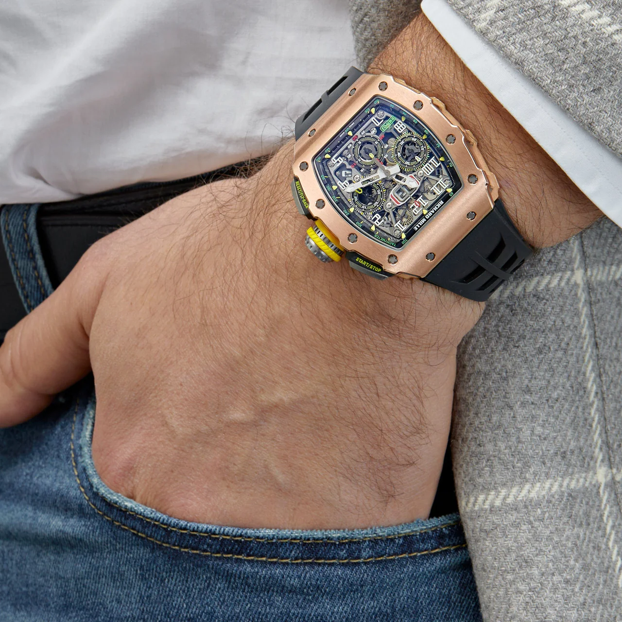 R&M RM 11-03 Rose Gold and Titanium Flyback Chronograph - DiscoversMarket
