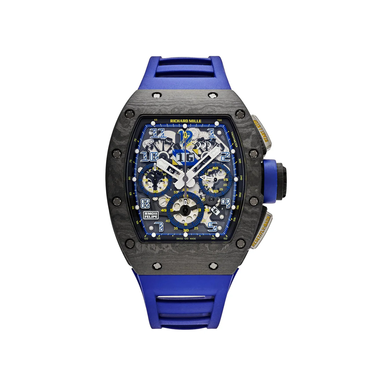 R&M RM 011 Automatic Flyback Chronograph Felipe Massa 10th Anniversary Carbon NTPT Titanium Limited Edition (2015) - DiscoversMarket