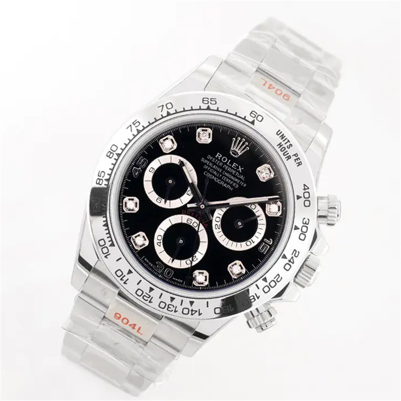 Cosmograph Daytona m116509-0055 Black Diamond Oyster 40mm Watch - DiscoversMarket