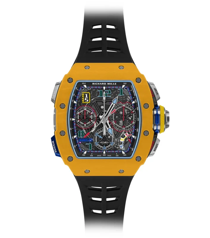 R&M RM65-01 Chronograph Dark Yellow Quartz TPT - DiscoversMarket
