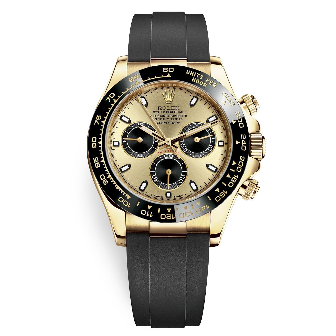 Cosmograph Daytona M116518ln-0048 Champagne Black Oysterflex 40mm Watch - DiscoversMarket