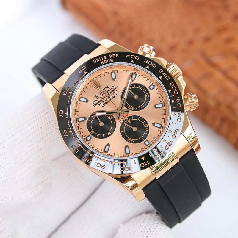 Cosmograph Daytona m116515ln-0018 40mm Pink&Black Oysterflex Everose Gold Watch - DiscoversMarket