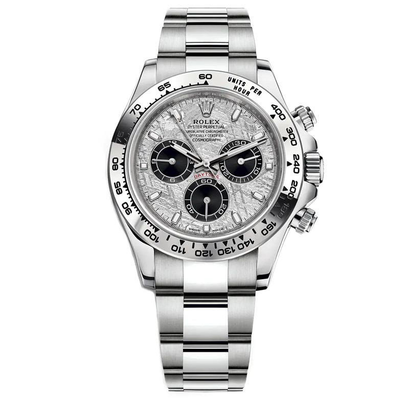 Cosmograph Daytona m116509-0073 Meteorite Dial Steel and Black Oyster 40mm Watch - DiscoversMarket