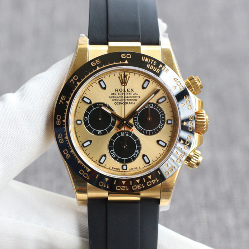 Cosmograph Daytona M116518ln-0048 Champagne Black Oysterflex 40mm Watch - DiscoversMarket