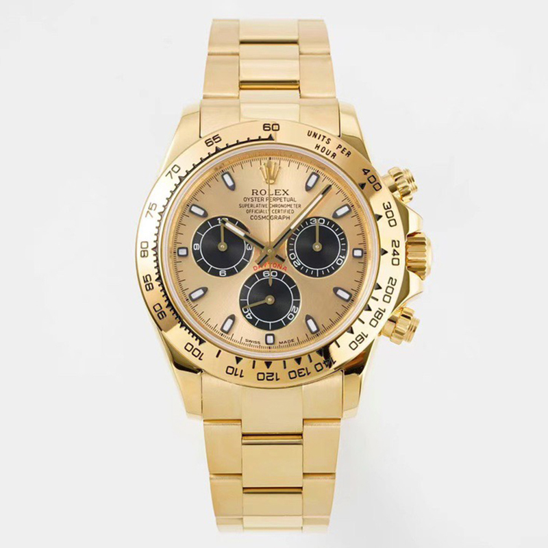 Cosmograph Daytona m116508-0014 Champagne Black Index Oyster 40mm Watch - DiscoversMarket