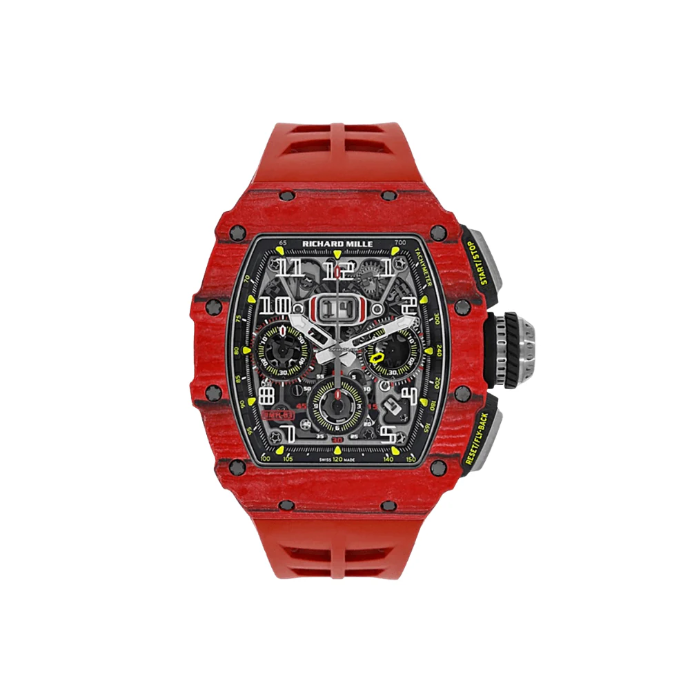 R&M RM 11-03 Automatic Flyback Chronograph Red Quartz TPT NTPT - DiscoversMarket