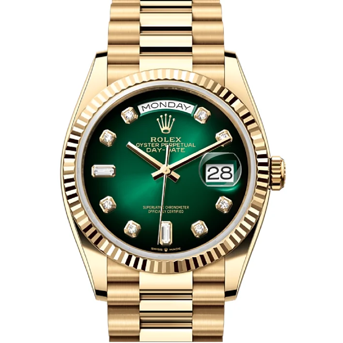R0lex DAY-DATE Oyster, 36 mm, yellow gold M128238-0069 - DiscoversMarket