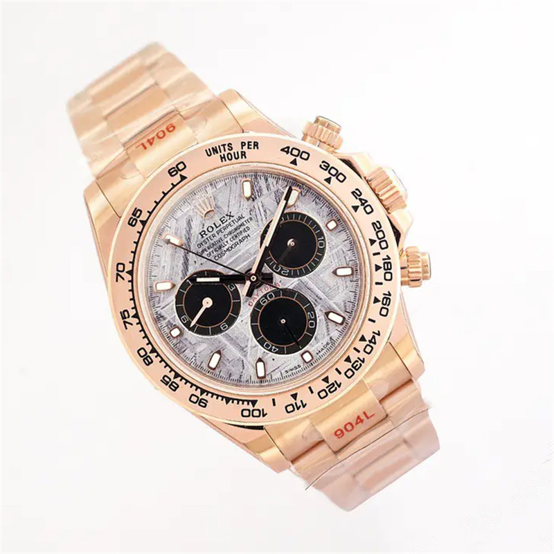 Cosmograph Daytona M116505-0014 Meteorite Dial Rose Gold Oyster Bracelet 40mm Watch - DiscoversMarket