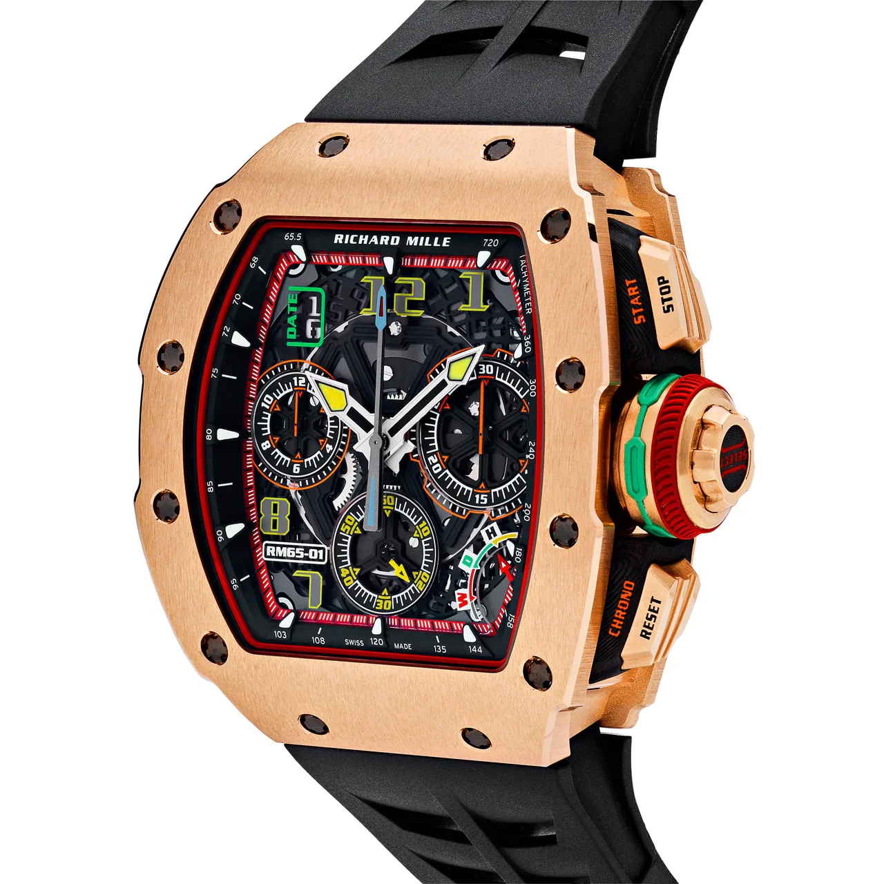 R&M RM 65-01 Automatic Chronograph Full Rose Gold - DiscoversMarket