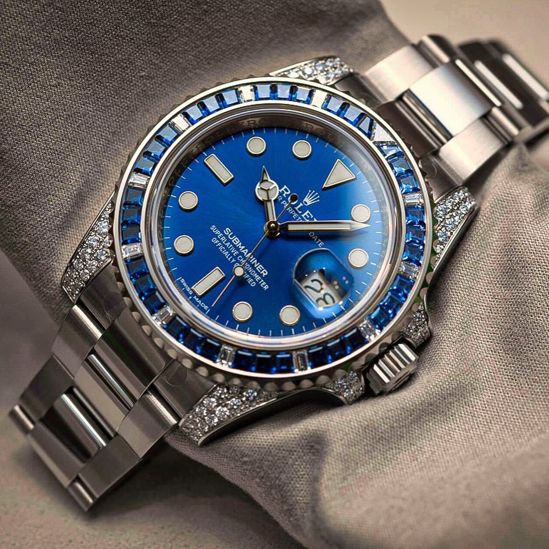 R0lex Submariner Date 116659 SABR 18K White Gold Diamonds Sapphires Unworn - DiscoversMarket