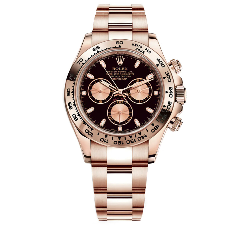 Cosmograph Daytona m116505-0008 Everose Gold 40mm Black Index Dial Watch - DiscoversMarket