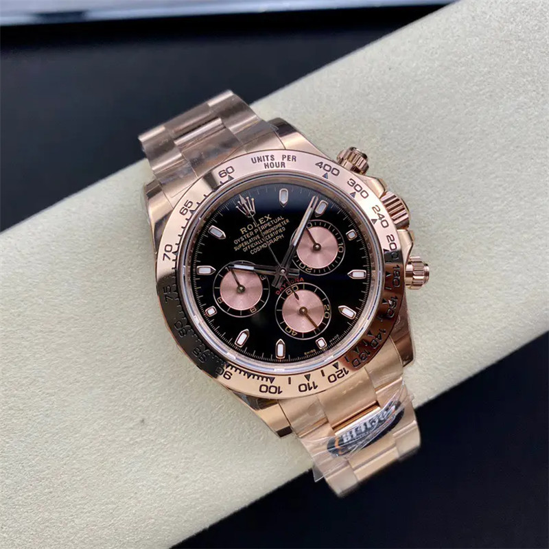 Cosmograph Daytona m116505-0008 Everose Gold 40mm Black Index Dial Watch - DiscoversMarket