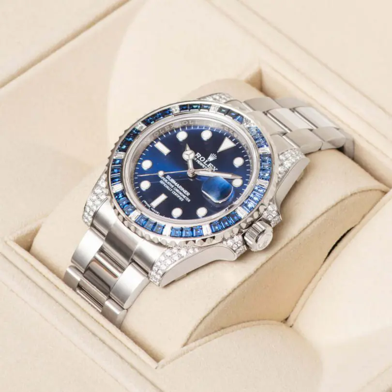 R0lex Submariner Date 18K White Gold Diamonds 116659 SABR - DiscoversMarket