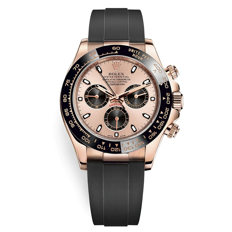 Cosmograph Daytona m116515ln-0018 40mm Pink&Black Oysterflex Everose Gold Watch - DiscoversMarket