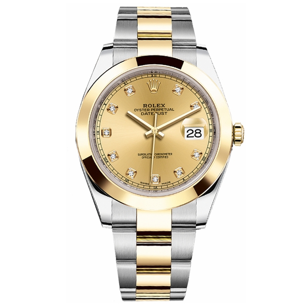 Datejust 18k Yellow Gold Domed Bezel 41mm - DiscoversMarket
