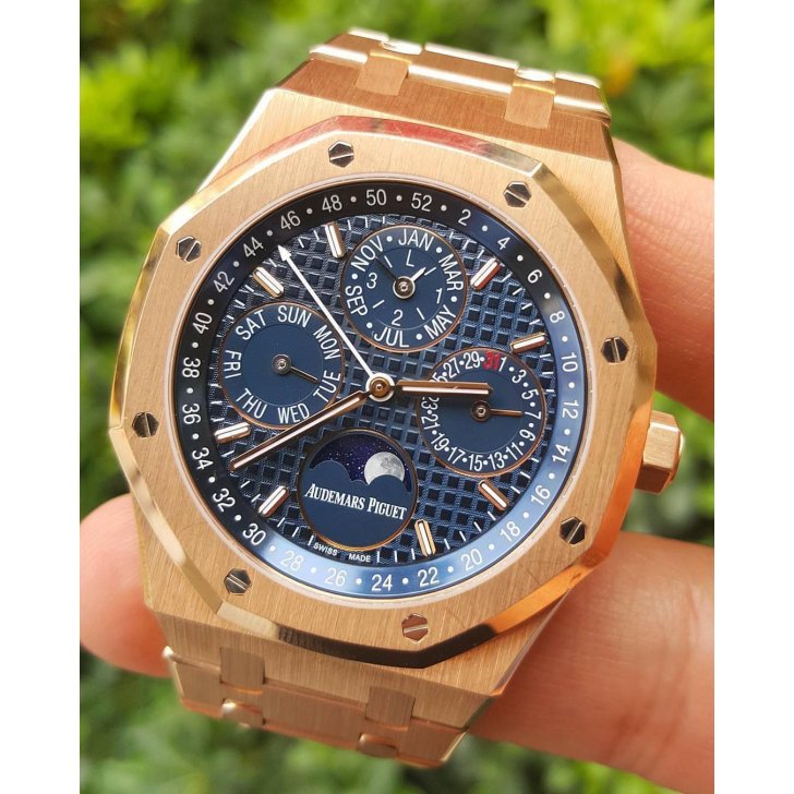 Aude Pig*et Royal Oak Perpetual Calendar Watch Ref. 26574OR.OO.1220OR.03 - DiscoversMarket