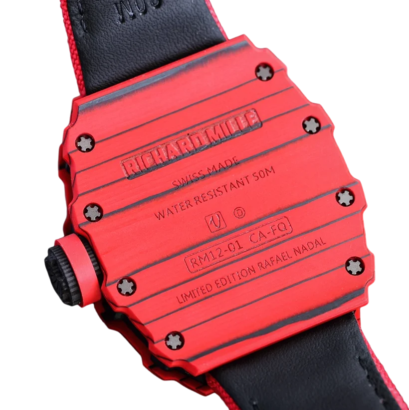 R&M RM 12-01 Tourbillon Rafael Nadal Limited Edition Red Carbon - DiscoversMarket