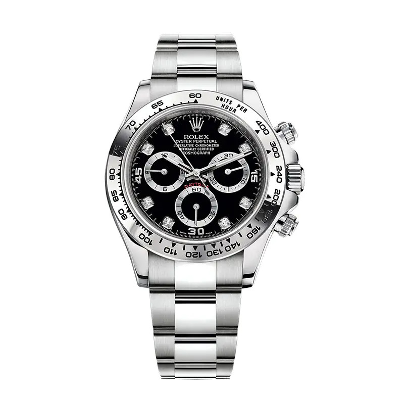 Cosmograph Daytona m116509-0055 Black Diamond Oyster 40mm Watch - DiscoversMarket