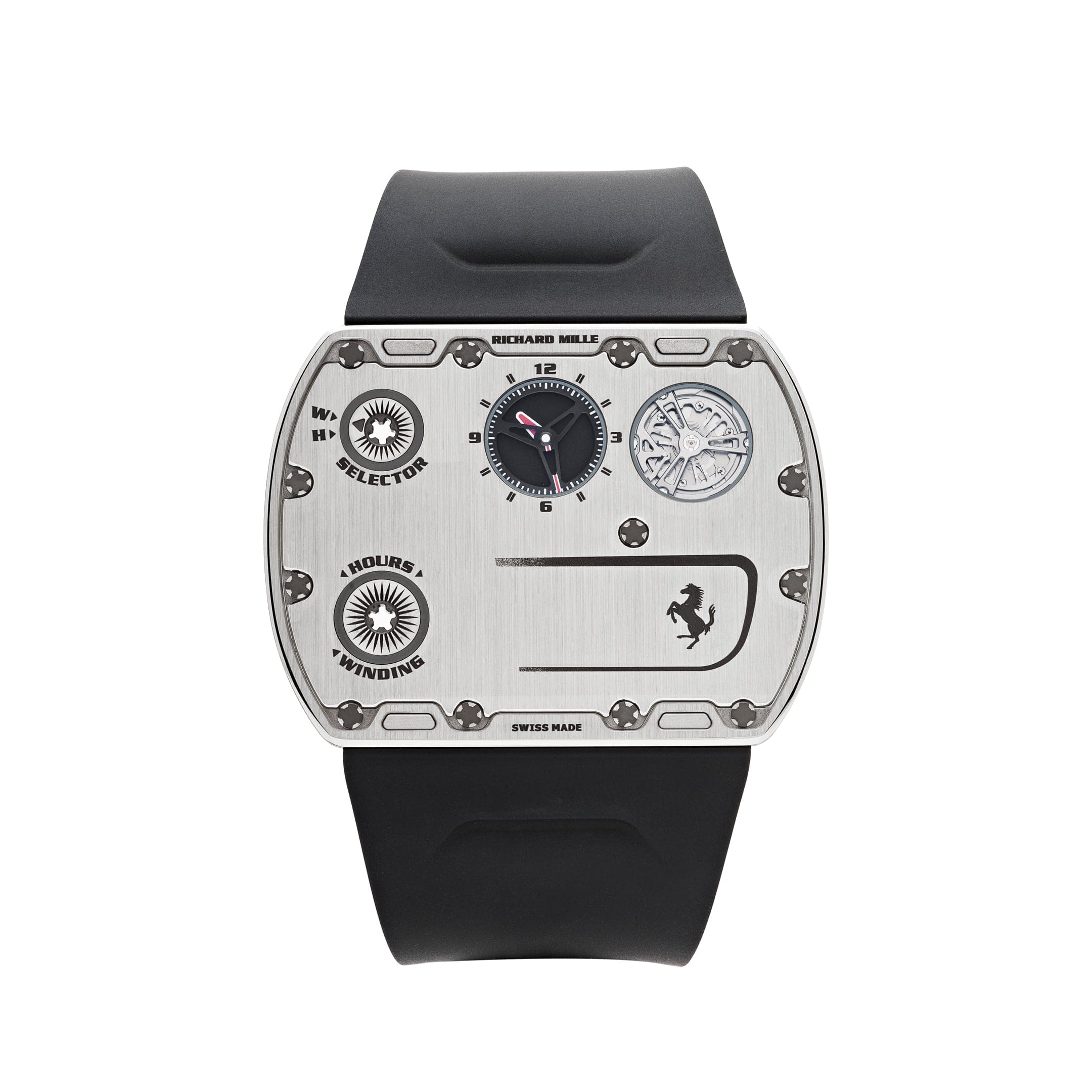 R&M RM UP-01 Ferrari Ultraflat Titanium Silver Dial Limited Edition - DiscoversMarket