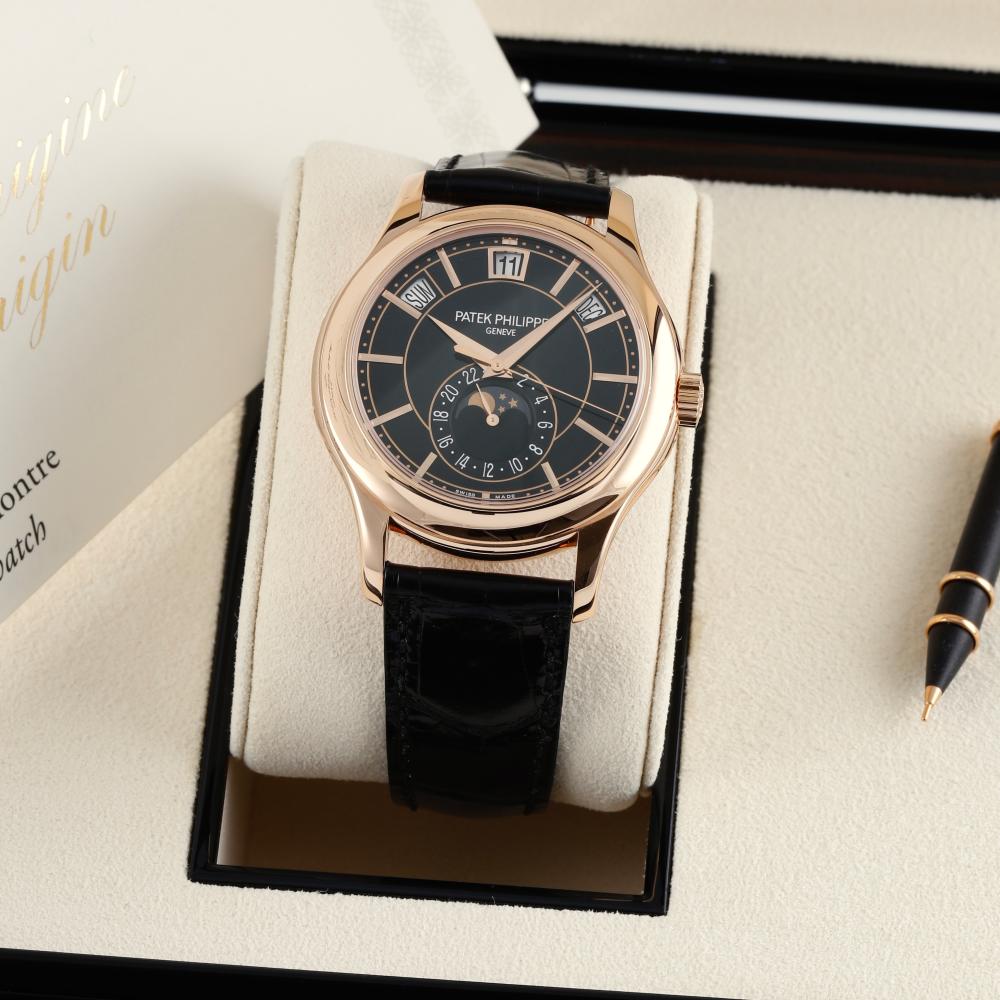 Pat*k P 5205R-010 Complications Annual Calendar Moon Phases 40mm - DiscoversMarket